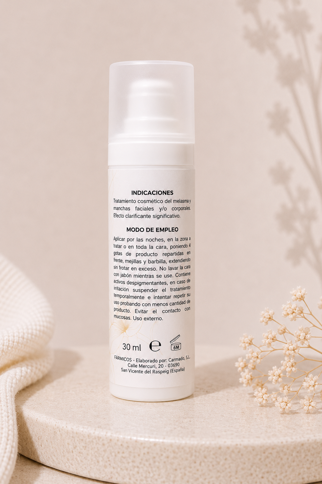 Crema despigmentante